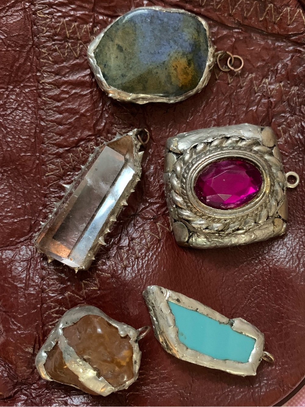 Sold- Soldered Handmade Jewelry Pendant Bundle - Picture 1 of 1